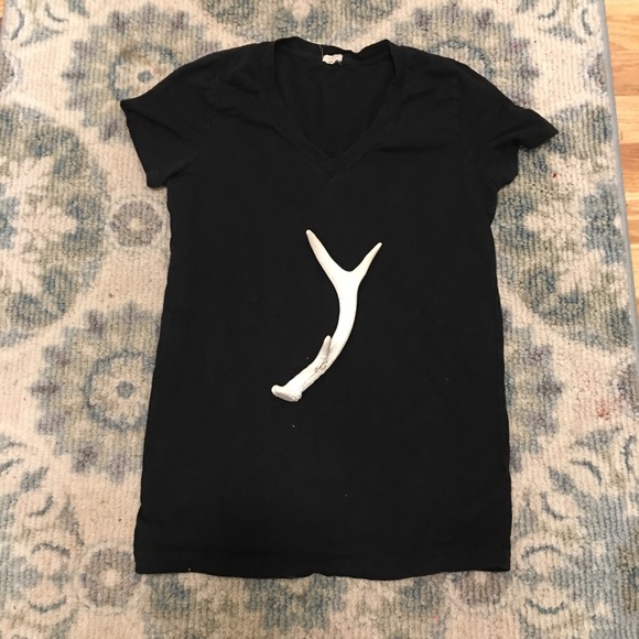 Sale☘️JCREW Basic black V Neck - Picture 3 of 6